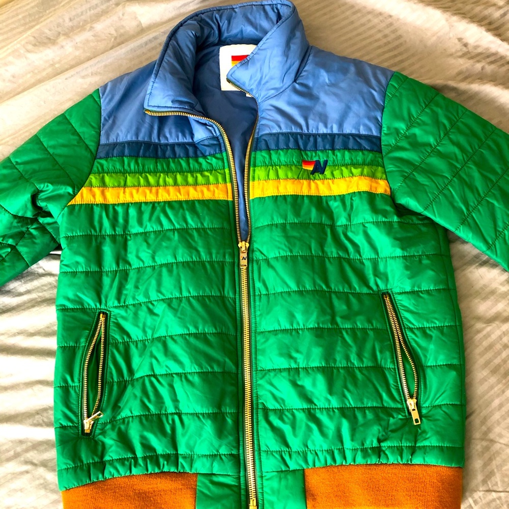 Aviator Nation Light puffer jacket. Size L.